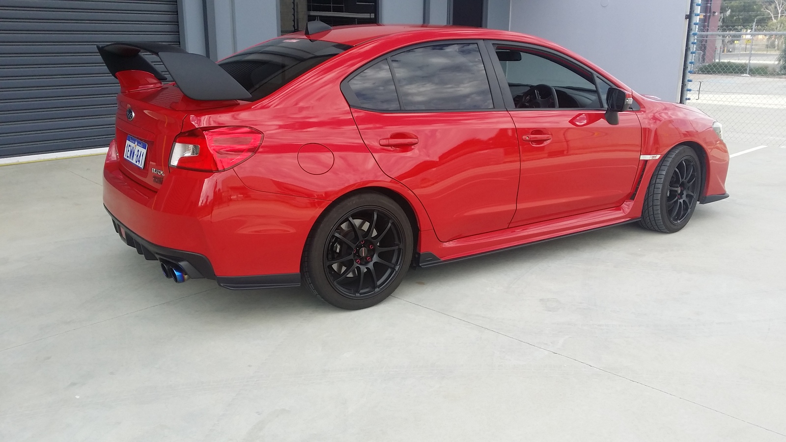 REAR ABS SPOILER FITS SUBARU STI MY1519 STI & WRX SEDAN