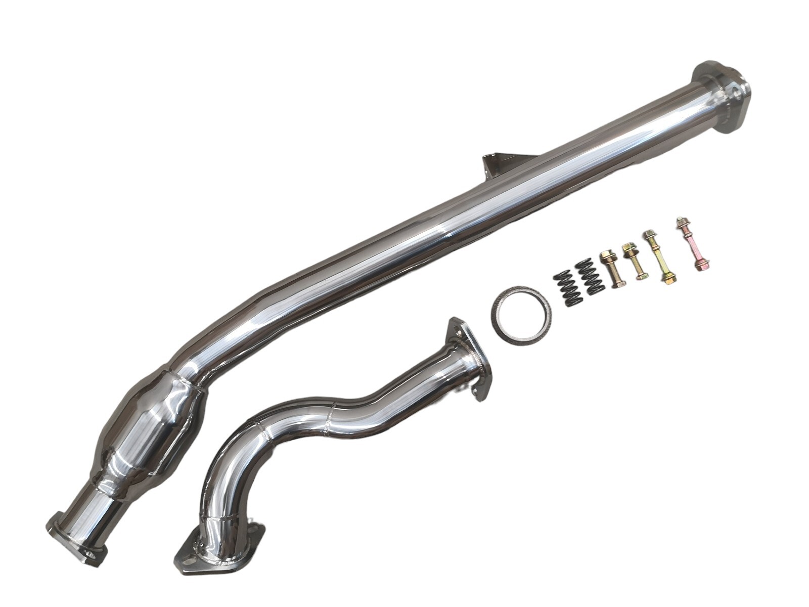 CAT BACK EXHAUST + CATTED FRONT PIPE, OVER PIPE - TITANIUM TIPS ...