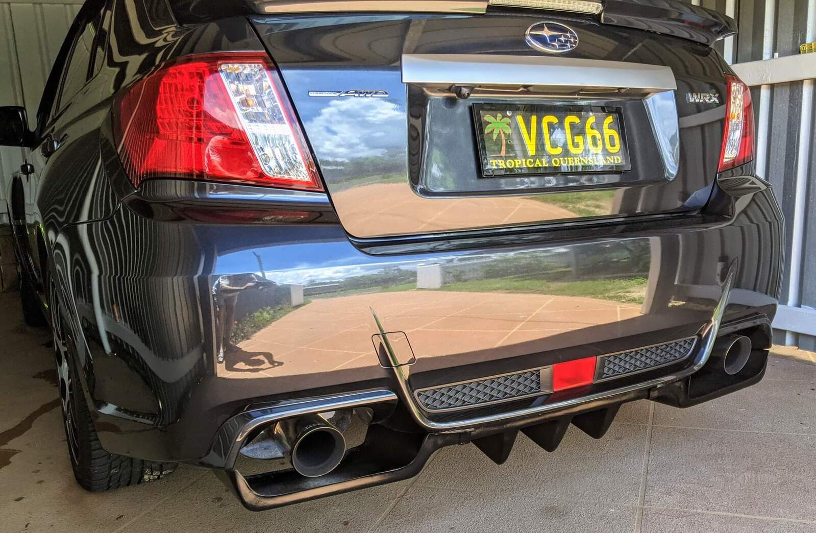 SUBARU WRX & STI MY11 14 SEDAN REAR DIFFUSER BLACK