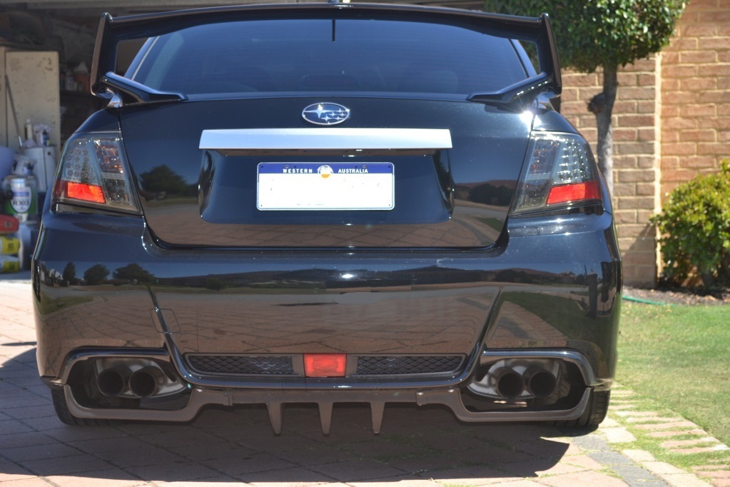 SUBARU WRX & STI MY11 14 SEDAN REAR DIFFUSER BLACK