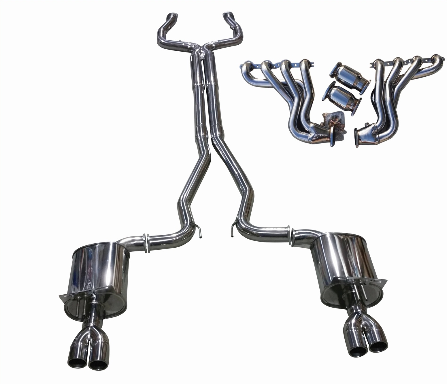 COMMODORE VE VF CAT BACK EXHAUST SEDAN WAGON 3
