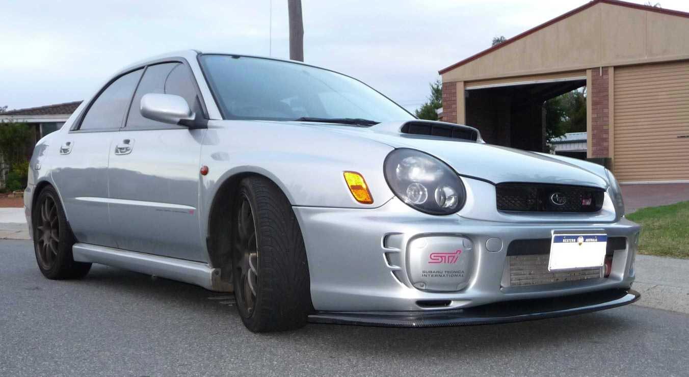 SUBARU WRX STI MY01 MY02 BUGEYE FRONT LIP CARBON FIBRE