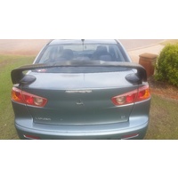 EVO X STYLE SPOILER for MITSUBISHI LANCER CJ SEDAN 2007-2015 UNPAINTED ABS