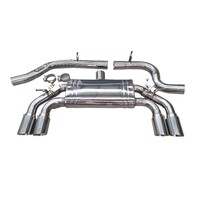VW TIGUAN R CAT BACK EXHAUST CHROME TIPS WITH VALVES 2021-24