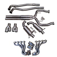 COMMODORE VE VF SUPERLOUD CAT BACK EXHAUST SEDAN / WAGON 3 INCH AND HEADERS EXTRACTORS