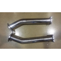 HOLDEN COMMODORE VT VX VU VY VZ LS1 V8 EXTRACTOR CAT DELETE PIPES STAINLESS 3 INCH