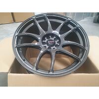 ULTREX COBRA DARK GUNMETAL 18 X 9.5 RIMS +22 OFFSET
