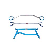 SUBARU WRX & STI MY08-14 STRUT BAR SET & FORESTER XT MY09-12 STRUT BAR SET - FRONT, REAR & H BRACE