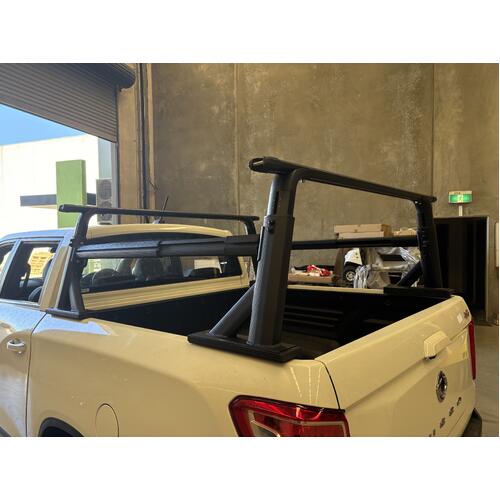 ALUMINIUM LADDER RACK FOR HILUX RANGER NAVARA TRITON AMAROK D-MAX COLORADO BT50 UNIVERSAL FULLY ADJUSTABLE FOR WELL BODY UTE