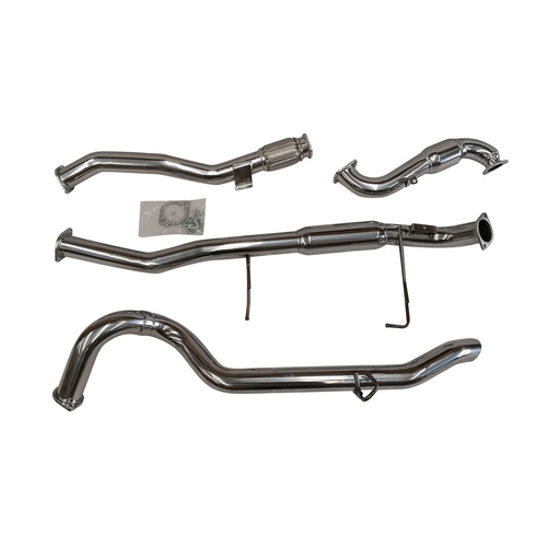 NISSAN PATROL GU 3L TD 3'' TURBO BACK EXHAUST + CAT + RESONATOR