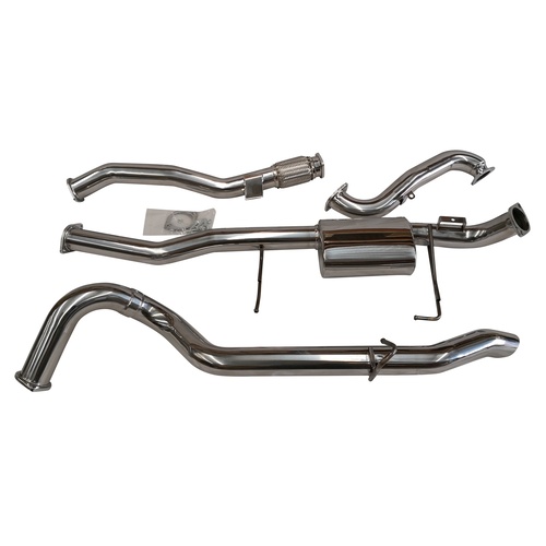 NISSAN PATROL GU 3L TD 3'' TURBO BACK EXHAUST NO CAT + MUFFLER