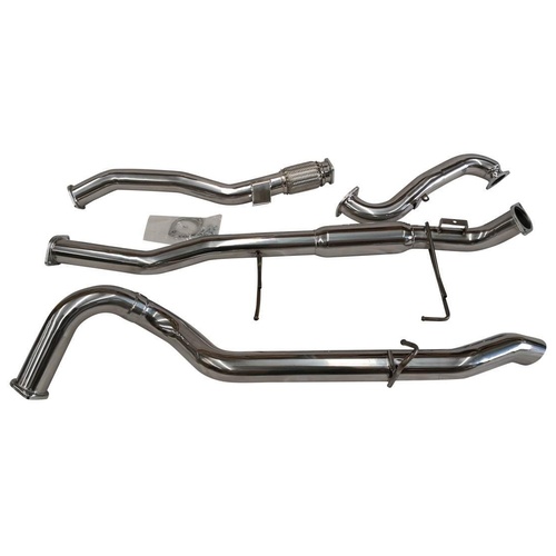 NISSAN PATROL GU 3L TD 3'' TURBO BACK EXHAUST NO CAT + RESONATOR