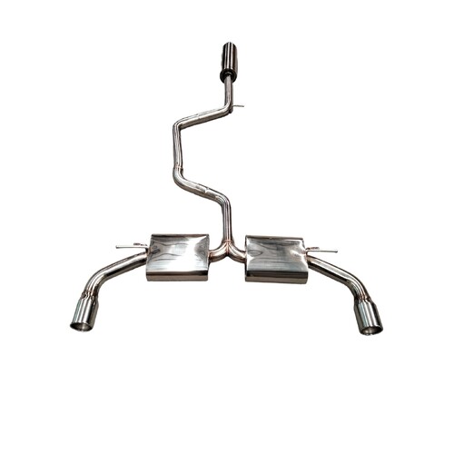 VOLKSWAGEN VW GOLF 8 GTI CAT BACK EXHAUST STAINLESS STEEL