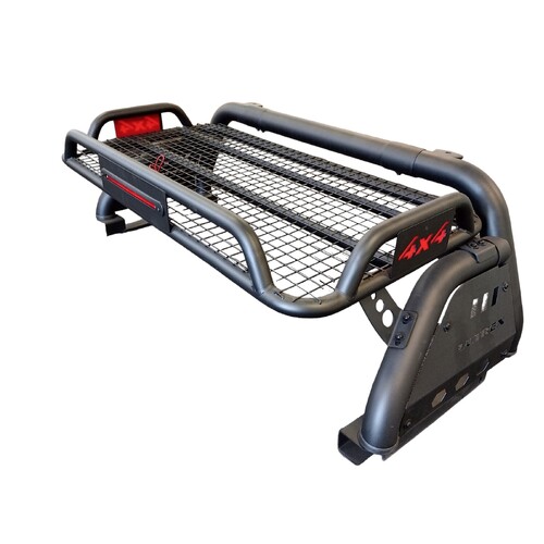 SPORTS BAR FOR DUAL CAB UTE - UNIVERSAL FIT - WITH BASKET SUITABLE FOR RANGER HILUX BT50 D-MAX NAVARA COLORADO CANON ETC
