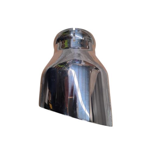 EXHAUST TIP - SINGLE INLET 71MM - SINGLE OUTLET 115MM  -CHROME