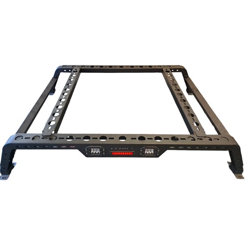 TUB RACK FOR HOLDEN COLORADO RG 2012-20 HALF HEIGHT WITH BRAKE & LED LIGHTS FOR DUAL CAB & SINGLE CAB UTE