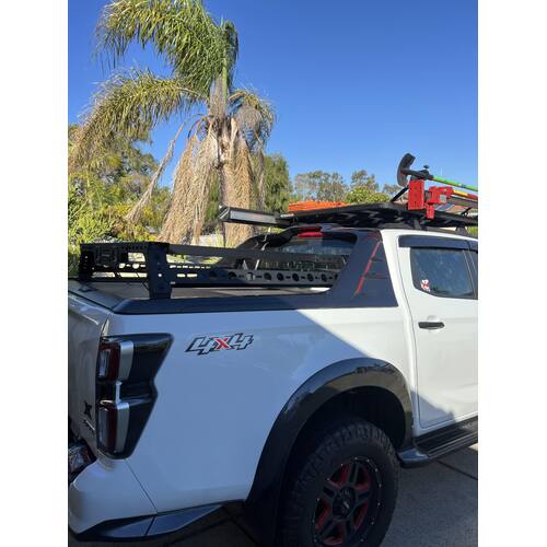 TUB RACK FOR ISUZU D-MAX X-TERRAIN HALF HEIGHT WITH BRAKE AND LED LIGHTS