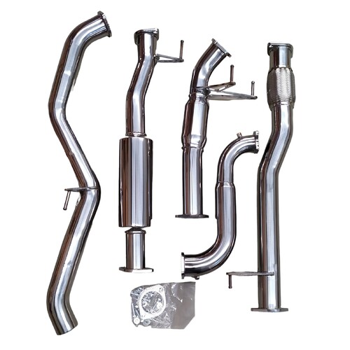 ISUZU DMAX 3L 2012-16 TURBO BACK EXHAUST 3" STAINLESS NO CAT WITH MUFFLER