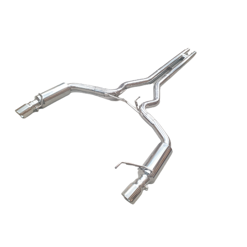 FORD MUSTANG 15-17 COUPE SUPERLOUD CAT BACK EXHAUST WITH H PIPE & CHROME TIPS