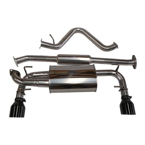 CAT BACK EXHAUST WITH BLACK CHROME TIPS SUITABLE FOR SUBARU BRZ / TOYOTA 86 