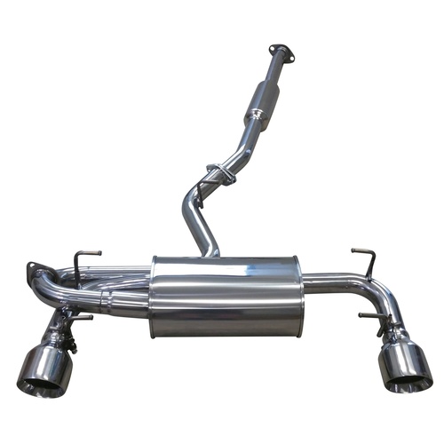 CAT BACK EXHAUST WITH CHROME TIPS SUITABLE FOR SUBARU BRZ / TOYOTA 86 