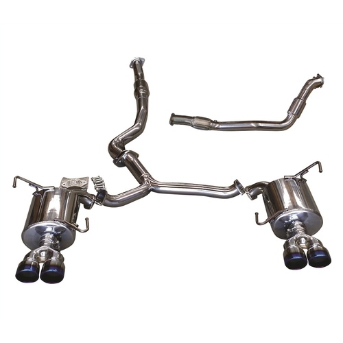 SUBARU STI MY15-21 TURBO BACK EXHAUST ULTIMATE SERIES TITANIUM TIPS