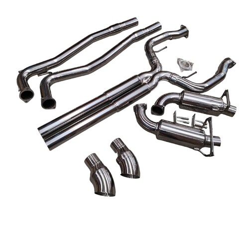 SUPERLOUD COMMODORE SEDAN / WAGON VE VF V8 CAT BACK EXHAUST 4.5" DUMP TIPS