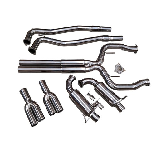 HOLDEN UTE VE VF V8 SUPERLOUD CAT BACK EXHAUST & CAPRICE WN WN EXHAUST 3" QUAD TIPS