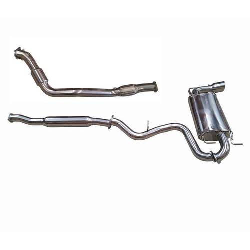 SUBARU WRX MY08-10 HATCH TURBO BACK EXHAUST ULTIMATE SERIES CHROME TIPS