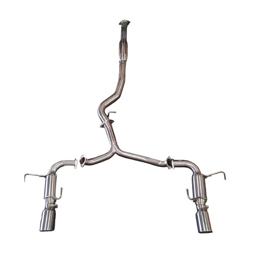 SUBARU WRX MY09-10 SEDAN SUPERLOUD CAT BACK EXHAUST ULTIMATE SERIES CHROME TIPS