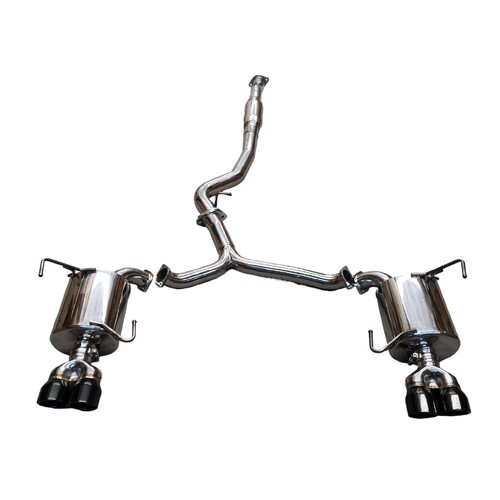 SUBARU WRX & STI MY15-21 CAT BACK EXHAUST ULTIMATE SERIES BLACK CHROME TIPS