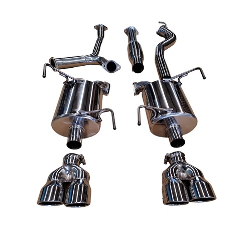 SUBARU WRX SEDAN MY22+ CAT BACK EXHAUST ULTIMATE SERIES CHROME TIPS