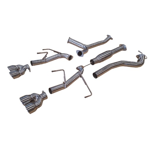 SUBARU WRX SEDAN MY22+ CAT BACK EXHAUST WITH MUFFLER DELETES CHROME TIPS