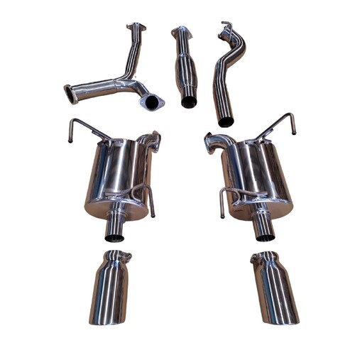 SUBARU WRX SPORTSWAGON MY22+ CAT BACK EXHAUST ULTIMATE SERIES CHROME TIPS